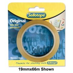 Sellotape Clear Tape Carded 25mm x 66m [Pack 6]